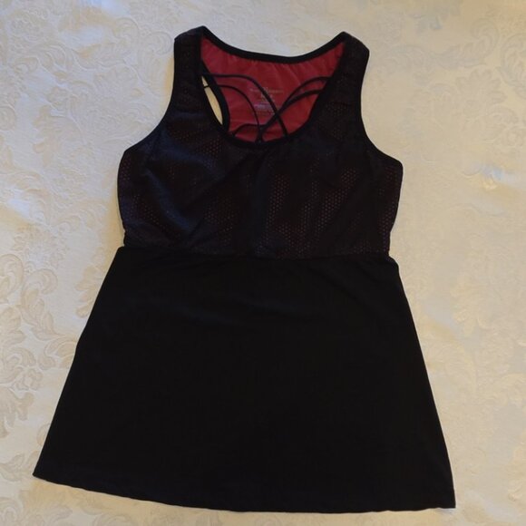 Ruby Ribbon Mesh Racerback Tank #1629 - Picture 2 of 9